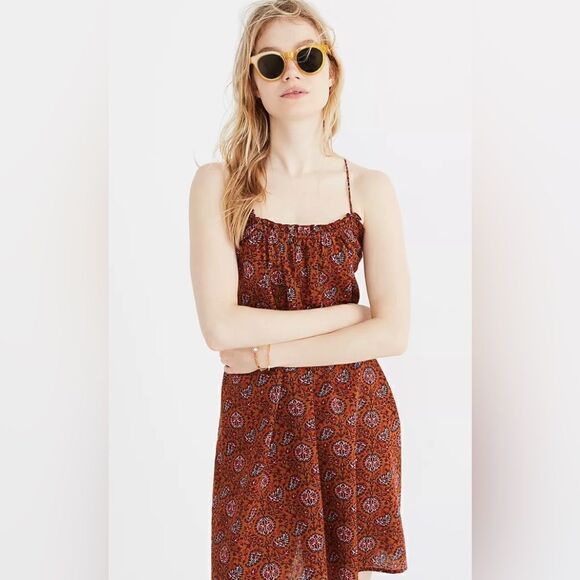 NWT Madewell Tulum Cover-Up Dress in Warm Paisley - Picture 1 of 9